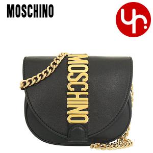 モスキーノ MOSCHINO バッグ ショルダーバッグ A7467 8008 ブラック モスキーノ ゴールド レタリング ロゴ レザー ミニ チェーン ショルダーバッグ レディース｜import-collection-yr