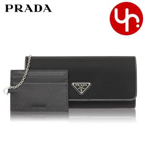 プラダ PRADA 財布 長財布 1MH132 074 ネロ テスート ナイロン サフィアーノ トライアングル ロゴ フラップ ウォレット カードケース付き レディース｜import-collection-yr