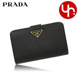 プラダ PRADA 財布 二つ折り財布 1ML225 QHH ネロ サフィアーノ レザー トライアングル ロゴ バイフォールド ウォレット レディース｜import-collection-yr