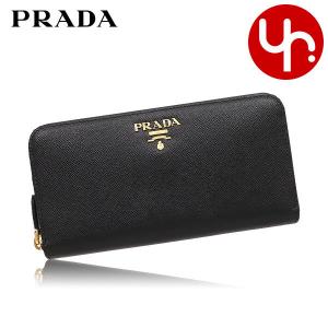 プラダ PRADA 財布 長財布 1ML506 QWA ネロ サフィアーノ レザー メタル レタリング ロゴ ラウンド ジップ ウォレット レディース｜import-collection-yr