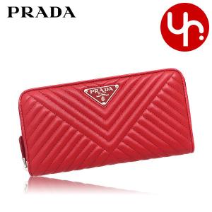 【美品】PRADA サフィアーノ フラップ長財布　ロゴ レザー レッド　シャイン gpr1mh132qwaf068z-1.jpg