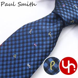 Paul Smith チェック柄 ネクタイ ポールスミス イタリア製 ブルー系 ポールスミス ネクタイ Paul Smith PS202 チェック ボルドー