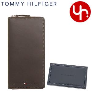 トミー ヒルフィガー TOMMY HILFIGER 財布 長財布 31TL13X015 ブラウン WELLESLEY ジェニュイン レザー ロング ジップ アラウンド ウォレット メンズ｜import-collection-yr