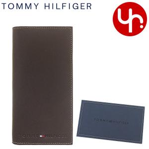 トミー ヒルフィガー TOMMY HILFIGER 財布 長財布 31TL19X006 ブラウン WELLESLEY ジェニュイン レザー ロング ジップ ウォレット メンズ｜import-collection-yr