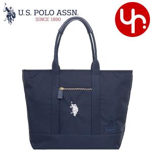 ユーエスポロアッスン U.S.POLO ASSN. バッグ トートバッグ USPA-2596 ネイビー リサイクルナイロン ロゴ トートバッグ M レディース｜import-collection-yr