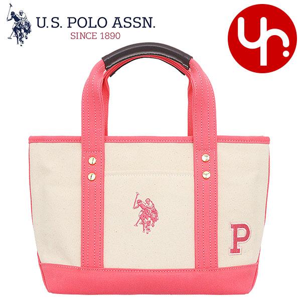 ユーエスポロアッスン U.S.POLO ASSN. トートバッグ USPA2674 オフホワイト×ピ...