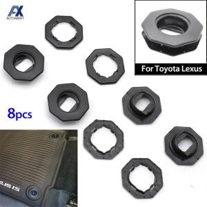 4個セット 車用フロアマット固定クリップ トヨタ・レクサス LX/ES/LS/IS/RX/NX/GS/GX対応 オーバルクランプ 留め具 輸入品