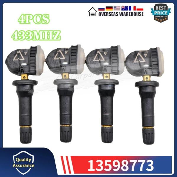 433MHz TPMS タイヤセンサー 4個セット 13598773 キャデラックCT6 SRX シ...