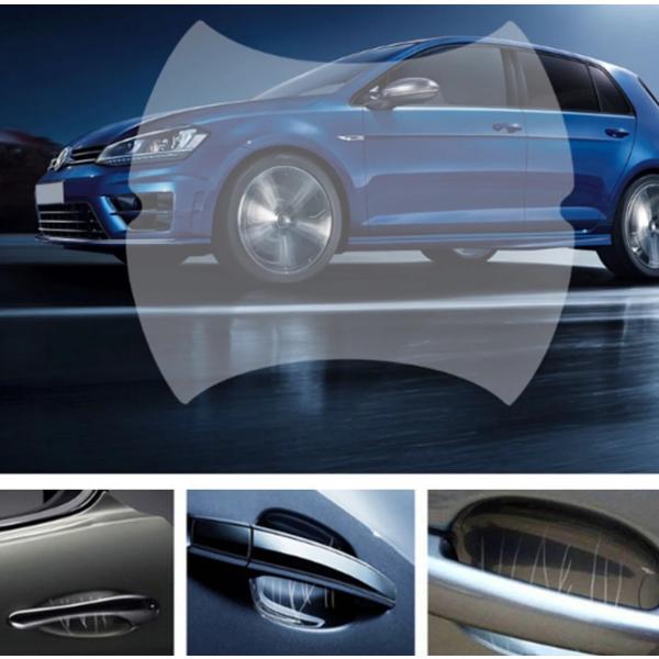 4個セット 車用ドアハンドル保護フィルムステッカー Skoda Fabia Peugeot 308 ...