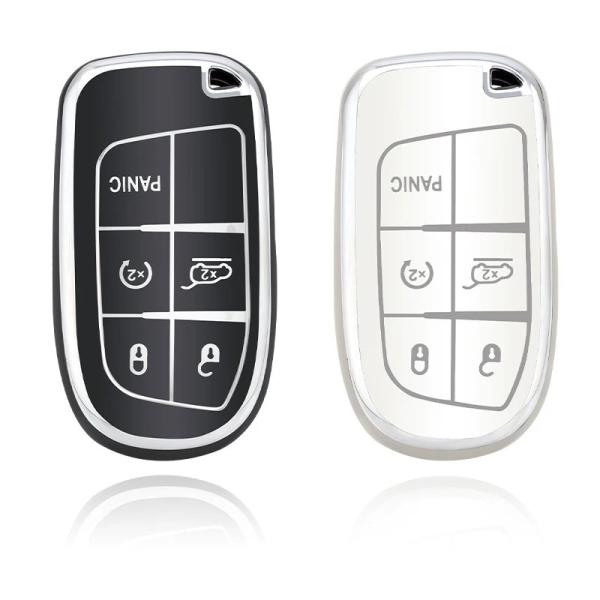 TPU カーキーケース カバー シェル Jeep レネゲード コンパス グランドチェロキー クライス...