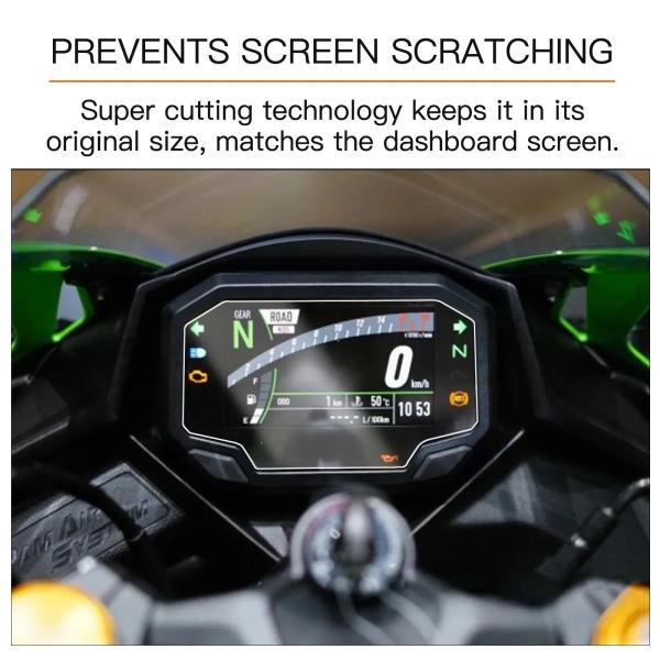 カワサキ ZX4R ZX4RR ZX-4R ニンジャ650 Z650 Z900 用 メーター保護フィ...