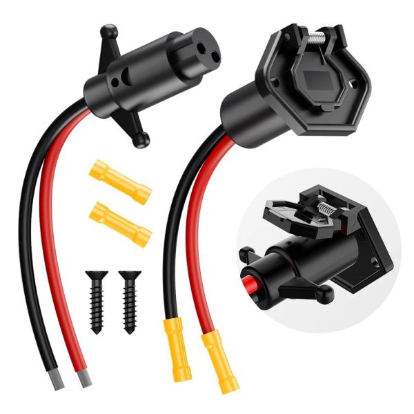 12V-24V 10ピンドラグモータープラグ、ミンコタ対応モーター急速接続ソケット 輸入品