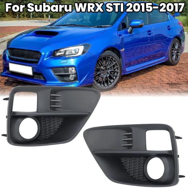 ```html2015-2016  スバル WRX STI フロントバンパー フォグライトカバー ト...