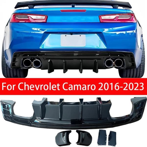 シボレー カマロ ZL1/SS 用 リアバンパーリップディフューザー オートアクセサリー (2015...