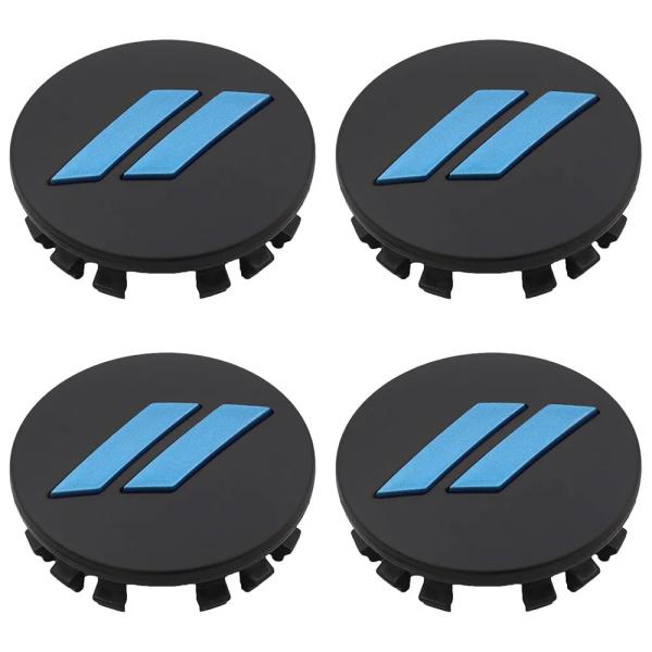 DODGE CHARGER CHALLENGER BLACK SLASH CENTER CAPS B...