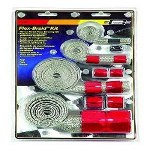 Mr. Gasket 8090 レッド フレックス編みホーススリーブキット 並行輸入品｜import-express-net