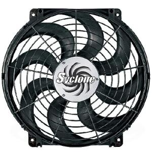 Flex-a-lite 398 サイクロン ブラック 16インチ Sブレード リバーシブル電気ファン 並行輸入品｜import-express-net