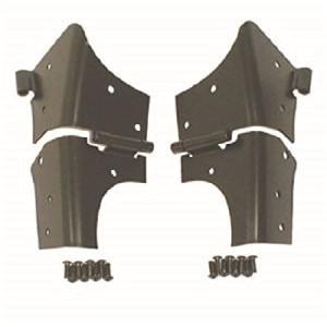 Rugged Ridge 11209.02 フロントガラスヒンジキット ブラック 97-06 ジープラングラーTJ 並行輸入品｜import-express-net