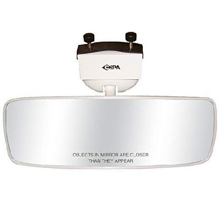 「CIPA 11081 COMP II マリンミラー(ホワイト)」、幅11インチ x 高さ4インチ。...
