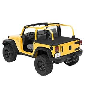 07-12 Wrangler2ドア用Bestop 90033-35ブラックダイヤモンドダスターデッキカバー（工場出荷時のソフトトップハードウェア取り外し時） 並行輸入品｜import-express-net
