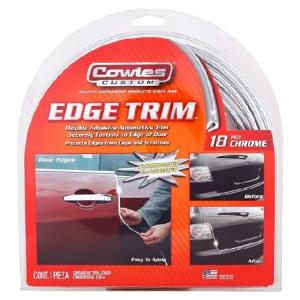 Cowles Custom - Enhanced 18ft Chrome U-Channel Edge Guard Trim, 18feet Rubber Bumper Protector accessory, Door Guard for Cars, Trucks, SUV, 並行輸入品｜import-express-net