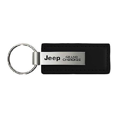 Jeep Grand Cherokee ブラックレザーキーホルダー 輸入品