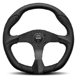 MOMO QRK35BK0Bクォークブラック350mmウレタンステアリングホイール 141［並行輸入］ 並行輸入品｜import-express-net