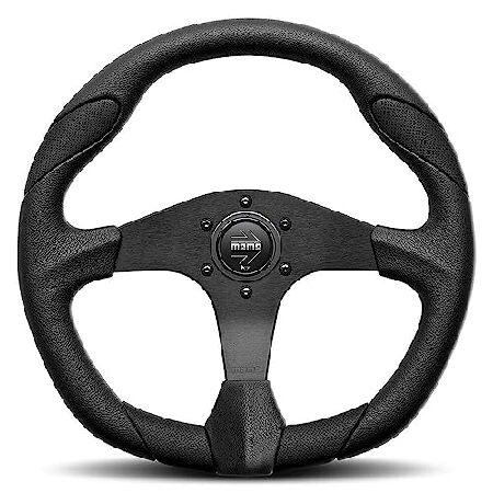 MOMO QRK35BK0Bクォークブラック350mmウレタンステアリングホイール 141［並行輸入...