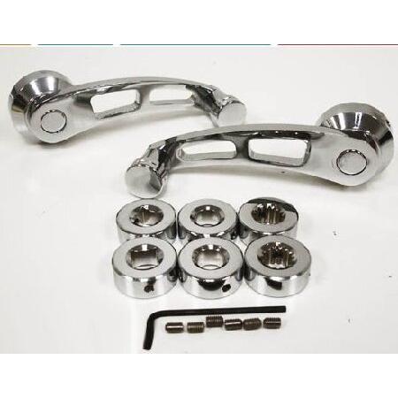 Chrome Billet Aluminum Window Crank Kit - Compatib...