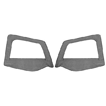 Smittybilt 89615 デニム ブラック OEM  用ソフトトップドアスキン、ペア 並行輸...