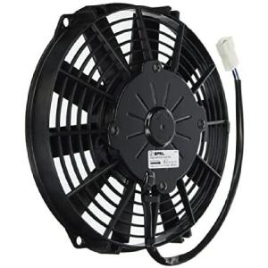 Spal 30100392 9インチストレートブレードロープロファイルファン、ブラック 並行輸入品｜import-express-net