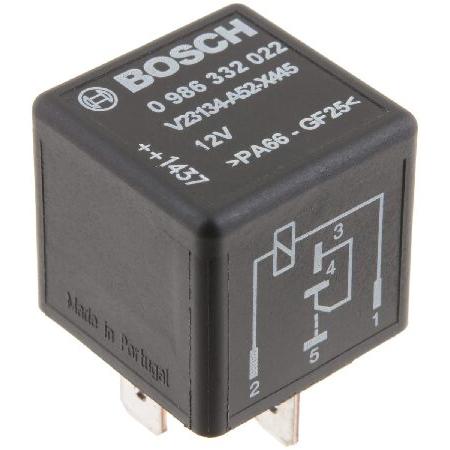 BOSCH(ボッシュ) ミニリレー 12V 60A IP5K4 動作温度-40度~85℃ 5ピンリレ...