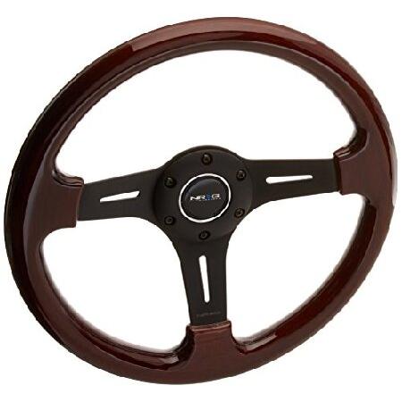 NRG Innovations ST-015-1BK クラシック木目ホイール (330mm、3スポー...