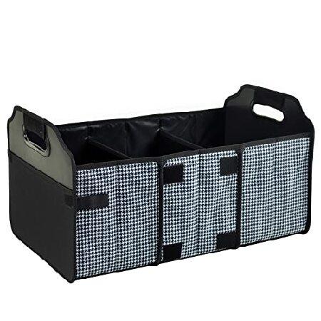 アスコットでのピクニック8013-HTトランクオーガナイザー、折り畳み式-Houndstooth 輸...