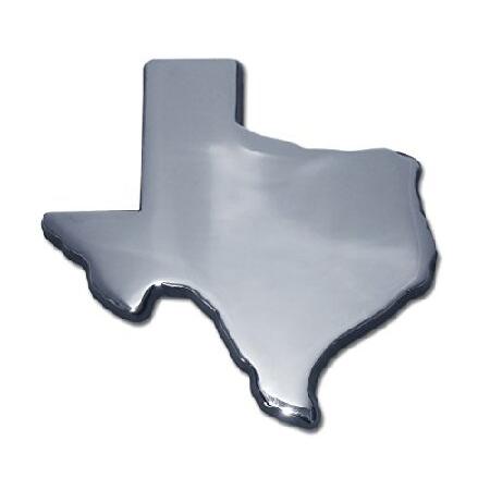 Texas形状クロームオートエンブレム 並行輸入品