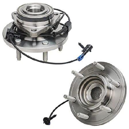 Detroit Axle - フロントホイールハブとベアリングアセンブリ  用 ハマーH3 H3T ...