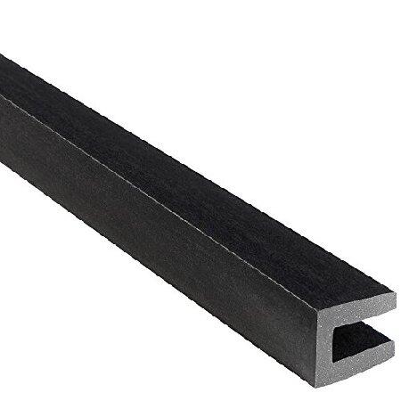 Trim-Lok ラバーエッジトリム - 1/4インチエッジ、5/8インチレッグ長さ、25フィートブ...