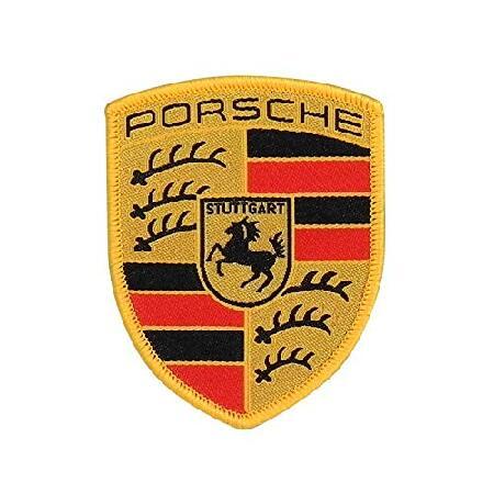 ポルシェクレスト縫い付けバッジ。 輸入品