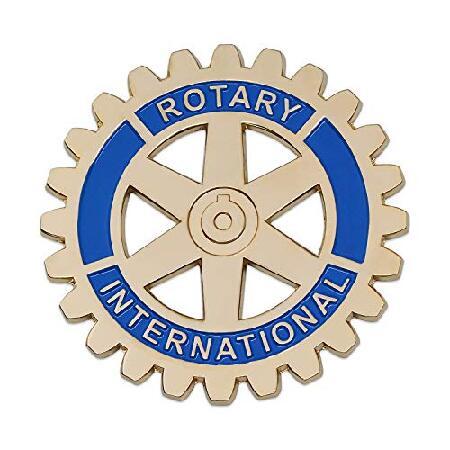 Rotary International ラウンドフリーメイソン自動車エンブレム - [ゴールド＆ブ...