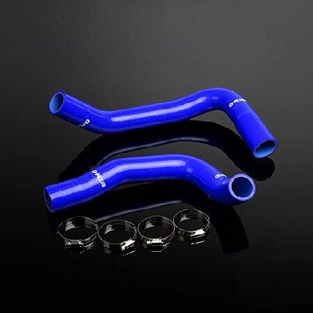 PIT66 シリコンラジエータークーラントホースキットクランプ、71-88シボレースモールブロックカ...