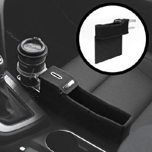KMMOTORS コイン用サイドポケット コンソールサイド取り付けポケット 自動車内整理用 黒 Passenger's Seat Black with Cupholder Plywood-Passenger- 並行輸入品｜import-express-net