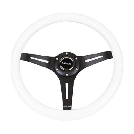 NRG Innovations ST-015BK-WT クラシック木目ホイール (350mm ブラッ...