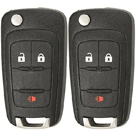 Keyless2Go  用 キーレスリモコン 3ボタン フリップ 車用キーフォブ OHT010605...
