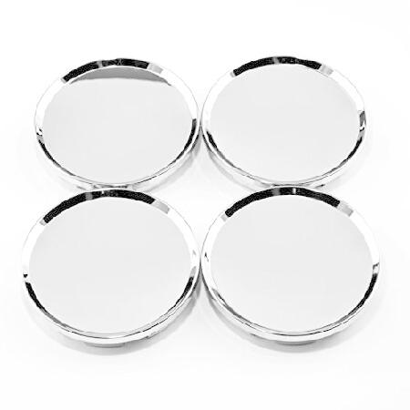 63mmシルバーカーホイールセンターハブキャップ 本入りOZレーシングスーパーツーリズモWRCスーパ...