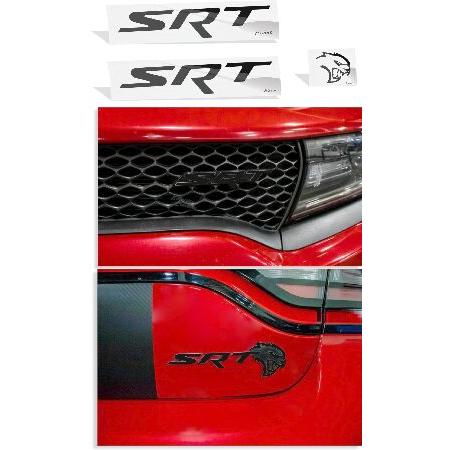 SRT バッジオーバーレイステッカー - グリル ＆ トランク 2017 Charger SRT H...