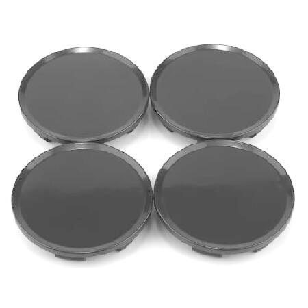 4個セット 50mm (1.97インチ) / 45mm (1/77インチ) ホイールハブセンターキャ...
