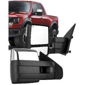 ECCPP 牽引ミラー  用 フォード F150 2004-2014年式用 クロムパワー加熱シグナルパドルライト ペアセット 並行輸入品｜import-express-net