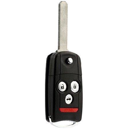 カーキーフォブ キーレスエントリーフリップリモート 2007-2013 アキュラ MDX RDX (...