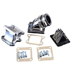 GOOFIT 32mm 吸気マニホールドパイプアダプターガスケットセット 2ストローク ホンダ DIO 50 ZX SE50 SK50 SA50 エリートスクーター 並行輸入品｜import-express-net