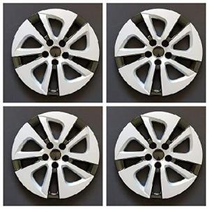 新しいホイールカバーReplacements Fits 2016 - 2017プリウス15インチ、5スポーク、シルバー/ブラック、プラスチック、セットの4つの 並行輸入品｜import-express-net